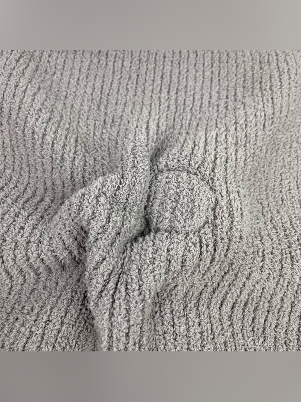 Barefoot Dreams Grey Bear Buddie Lovey Unisex Baby Security Blanket CozyChic - Picture 7 of 13